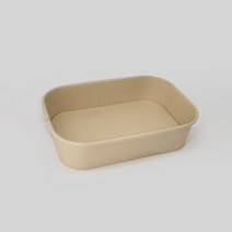 크라프트 사각 종이용기 R500 50개 트레이, 단품, 단품