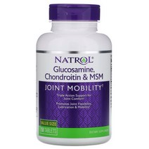 Natrol 나트롤 글루코사민 콘드로이친 MSM 150정 복용법, 1팩