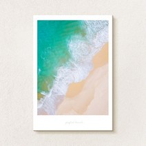 더 아트 컴퍼니 감성 여름 힐링 바다 풍경그림 홈인테리어 카페 스튜디오 그림액자 물그림 풍수그림 시원한 바다그림 20종, 5. 민트베이지 비치