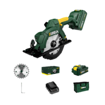 고급 충전식 무선 소형 전기 원형 톱 5.5인치 고전력 리튬 프리미엄 배터리 미니 가벼운 목공 기계, 프리미엄 5.5인치 배터리 1개, 1개