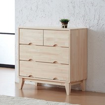 멜라인 편백나무 3단 서랍장 900mm, 원목