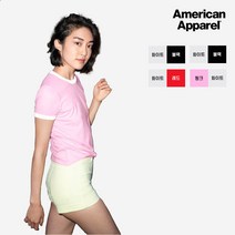아메리칸어패럴 BB310 여성용 슬림핏 링거티 라운드 반팔티