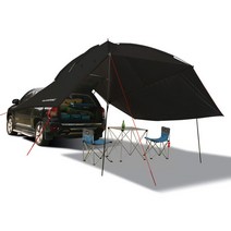 인앤캠핑 캠핑용 차박텐트 + 전용가방, 블랙, 1세트