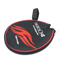 Huieson 전문 테이블 테니스 라켓 케이스 원 모양 탁구 패들 컨테이너 가방 액세서리, [02] red black