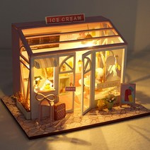 Diy 돌 하우스 스트리트 트렌드 샵 시리즈 네일 숍 미용실 뷰티 소년 소녀 생일 선물 발렌타인데이, [04] 2