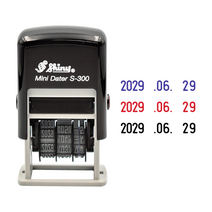 에스엠프린팅 자동스탬프 S-300 (3X20mm) 샤이니 일부인 날짜 자동 스탬프, 무지(속건성)