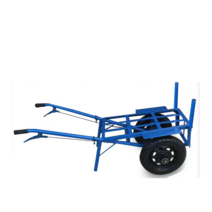 농업용 산업용 손 수레 외륜 이륜 과수원 다목적, 브레이크 솔리드 휠이 없는 플랫, 1개
