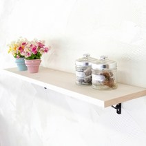 아이베란다 원목선반 칼라선반 벽선반대 인테리어선반대 벽선반, 삼나무 집성판재 18T