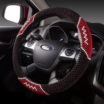 핸드메이드 구슬 차량 핸들커버 비즈 핸들커버 차량 인테리어, C