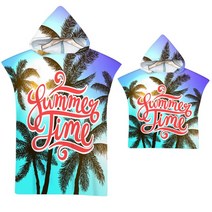 마이크로 화이버 패브릭 프린트 후드 비치 타월 성인용 고속 건조 수영장 판초 목욕 망토 가운 피트니스, 06 6_01 마이크로fiber 75x110