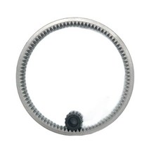 경운기 1/12 RC 유압 굴삭기 용 로터리 모터 피니언 내부 링 기어 DIY 부품, [02] small and big gear
