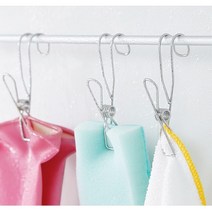 주방 찬장 봉 설치 스텐 집게 고리 5개 행사 사원증 이름표꽂이 명찰 병원 걸이 홀더 사무실 네임태그 명찰집게 네임클립 오피스