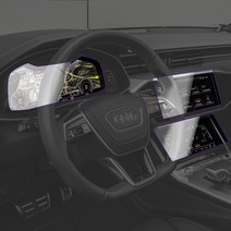 아우디 A6 A7 C8 4K 액정보호필름 계기판 터치스크린 내비게이션, 터치스크린(하단)