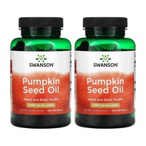 스완슨 호박씨 오일 폐포계호박 식물성 오메가3 세르토닌 1000mg 100캡슐 2통