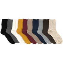 수한양말 여자 패션 중목 양말 잔골지 10켤레