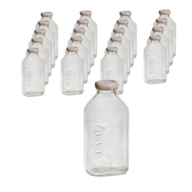 델몬트 쥬스 사각 유리병 핑크, 500ml., 40개