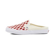 정품 반스 클래식 슬립온 뮬 체커보드 레이싱 레드 화이트 VN0004KTTLF1 CLASSIC SLIP ON MULE Checkerboard racing red classic wh