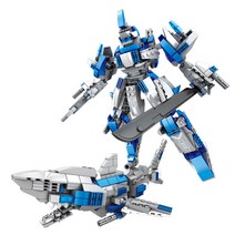 2 IN 1 블럭 시리즈 모음 레고호환블록, 블루상어 로보트 486pcs(c0411)