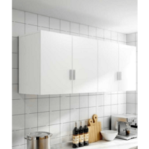 벽걸이수납장 모듈 원목 주방 욕실장 화장실 상부장, 문 2개 길이 80 높이 60 깊이 30cm