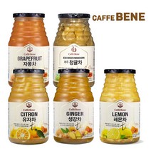 카페베네 과일청 5종 1병(1kg) /tea/에이드/홈카페, 단품, 선택:4. 과일청(생강) 1kg 1병