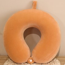 코골이 방지 베개 옆으로자는베개 거북목 일자목 경추목 베개 U자형 메모리폼 목 베개 경부 비행기 여행, 05 Yellow