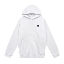 나이키 NSW 클럽 기모 후드티 화이트 남자 플리스 긴팔 티셔츠 후디 BV2654-100
