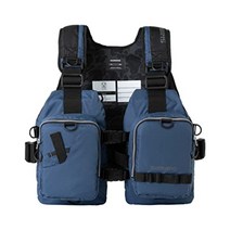 169611 Shimano VF-068T 게임 조끼 라이트 구명 조끼 플로팅 조끼 프리 사이즈 가장 적합, 더스크 블루, 더스크 블루