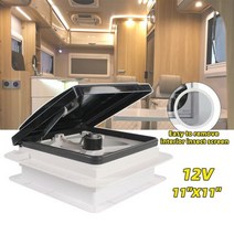 캠핑카부품 카라반장비 수동 제어 캐러밴 액세서리 캠핑카 창문 없는 지붕 환풍구 인치, CHINA, Detachablenet NO LED, 01 Detachablenet NO LED