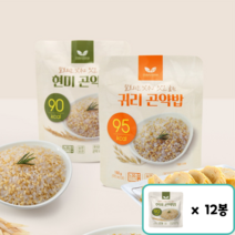 봄날) 90kcal 곤약밥 2종(귀리 현미) 150g + (치즈바 3개 추가 증정), 현미 곤약밥 x 12봉