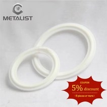 메탈리스트 PTFE 그루브 가스켓 19.25.32.38mm OD 파이프 및 50.5mm 위생 트라이 클램프 유형 페룰 플랜지, 02 Silicone_05 Just for Garza