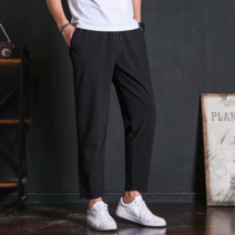 시원한 허리밴딩 무지 심플 데일리 편한 남성 바지