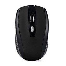 좋은 품질의 마우스 2.4 무선 게임 마우스 수신기 프로 게이머 PC 노트북 데스크탑 컴퓨터 마우스, 검정색