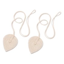 2 팩 잎 커튼 Tiebacks 손 술 커튼 홀드백 웨딩 홈 장식에 매달려, 면, 베이지