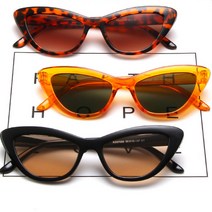 클래식 레트로 캣아이선글라스 캣츠아이선글라스 틴트 힙한 여성용 호박 겨울패션