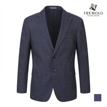 인디안 TREMOLO 남성 믹스 짜임 투버튼 자켓_TGBFFUF8411