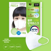 블루인더스 블루본 KF94 소형 마스크, 1개, 50개, 백색