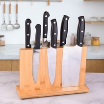 하모니 원목 자석 칼걸이 칼꽂이 칼거치대 칼블럭, 대나무 자석 칼 스탠드