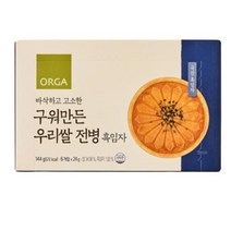 우리집 구워만든 우리쌀 전병 흑임자 144g (144g) 달달구리 건강한 아이간식 어른간식 추석 설날 명절 ORGA 홈캉스 식재료, 9개