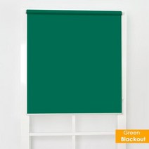 우드블라인드 창문햇빛가리개 SCHRLING100 암막 장력 롤러 블라인드 마운트 내부에 드릴 설치 없음 윈도우 룸용 셔터, Green+W130xH180cm