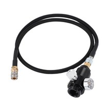 HPA 이산화탄소 탱크 실린더에 대한 원격 호스 라인 0-200 Psi를 100cm SLP FLEX 레귤레이터, 하나, 검정