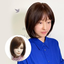아미모 여자인모가발 통가발 묶음머리가발 항암가발 [AM-W509], 밝은갈색, 소