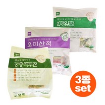 사옹원 모듬전 3종 (궁중녹두전900g + 깻잎전 1kg + 오미산적 1kg) 추석모듬전/대용량/명절전/제사음식/차례음식