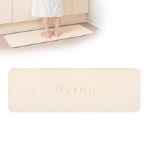 깔끔대장 포근하족 발매트 2종, 대형 아이보리 1개