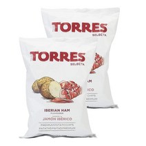 토레스 셀렉타 스페인 스낵 이베리코 햄 감자 크리스피 150g 2팩 Torres Selecta Spanish Iberico Ham Potato Crisps, 2개