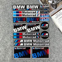 BMW 자동차 모토라드 motorrad 오토바이 헬멧 데칼 반사 스티커 s1000rr r1250gs f850gs c400x, BMW Total 스티커 02 (30x21)
