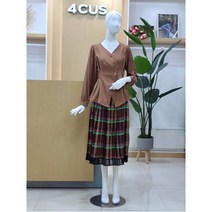 포커스 W몰 사선 여임 블라우스 FF1I8BL00071