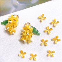 (3개입)계화 4잎 아크릴꽃 재료파츠