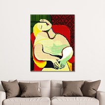 [파코] 명화 보석십자수 DIY 피카소의 꿈 (40x50) 심심할때 할만한것 방구석취미 키트 사이트