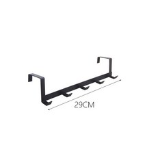 5 후크 오버-더-도어 후크 홀더 금속 교수형 랙 천공 된 옷걸이 옷 수건 신발 모자 모자, 라이트 그레이