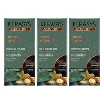 아르간 오일 크림 염색제 다크브라운 120g 3개 케라시스